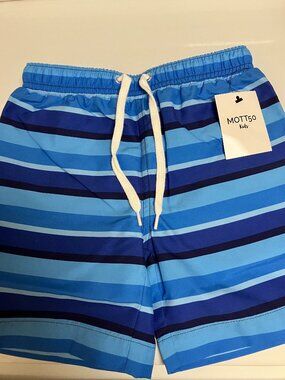Mott50 Swim Trunks Mott 50 Lined Boys Shorts UPF 50+ Size 4 - 5 or X-Small NEW